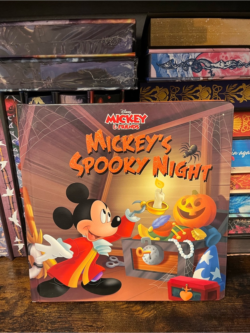 Disney Mickey's Spooky Night Hardcover Book - Orange, Black, Yellow